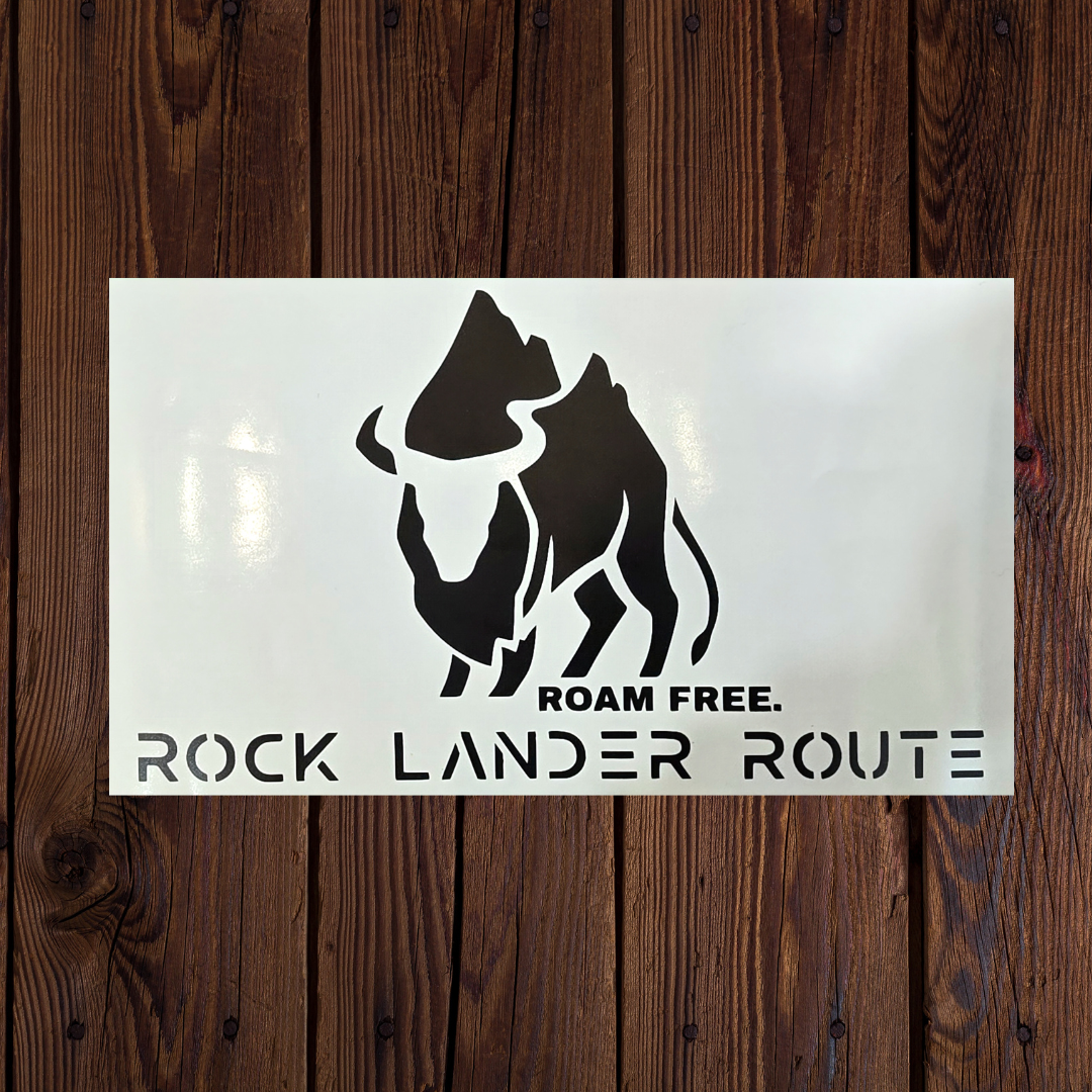 Rock Lander Route Black Sticker